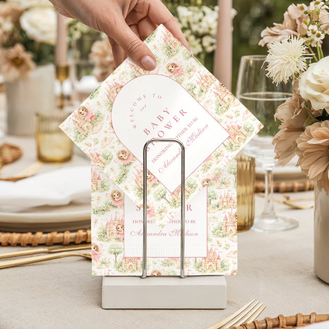 Rosa Feengarten-Baby-Party Serviette (Von Creator hochgeladen)