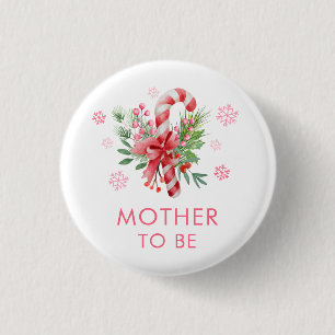 Rosa festliche Candy-Girl-Mama-Baby-Party Button