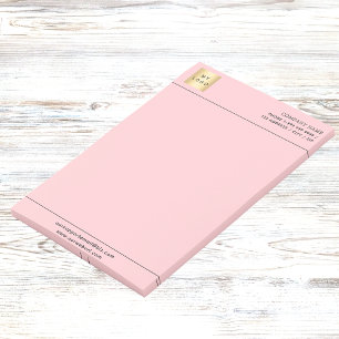 Rosa Firmenlogo Post-it Klebezettel