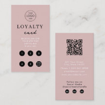 Rosa Firmenlogo QR Code Loyalität Einfach