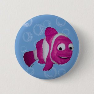 Rosa Fisch Button