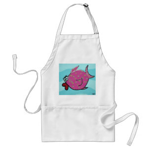 Rosa Fisch-Erwachsen-Schürze Schürze