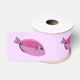 Rosa Fische aus Grosgrain Ribbon Ripsband
