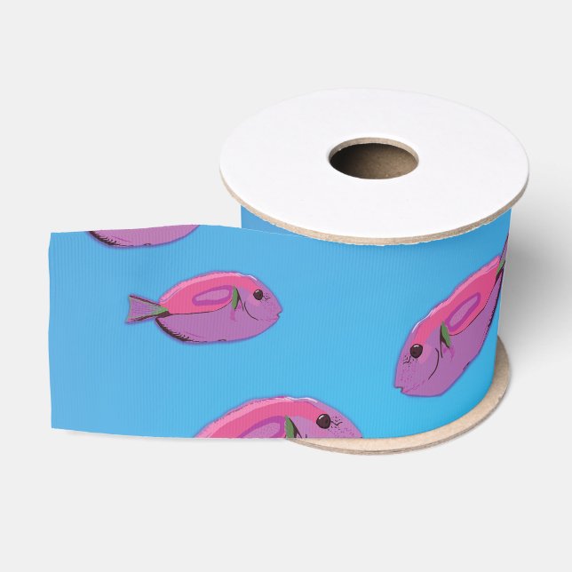Rosa Fische, Ribbon, tropischer Fisch Ripsband (Spule)