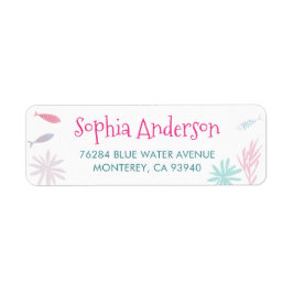 Rosa Fish Return Address Label 2