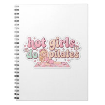 Rosa Fitnessplaner für Mädchen, Geschenk für Pilat