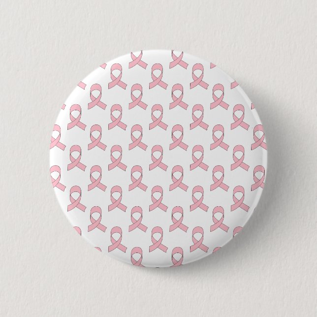 rosa Flachbild-Muster Button (Vorderseite)