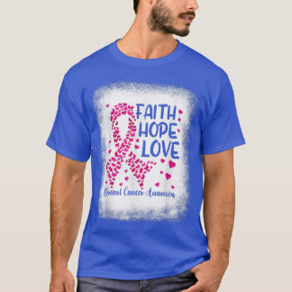 Rosa Flachblasen , Faith Hope Liebe Breast C T-Shirt