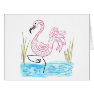 Rosa Flamingo #13 von EelKat Wendy C Allen