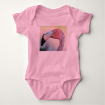 Rosa Flamingo-Baby-Spielanzug mit Ballettröckchen