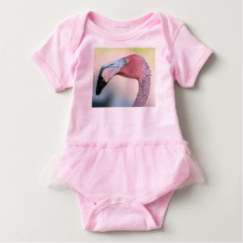 Rosa Flamingo-Baby-Spielanzug mit Ballettröckchen Baby Strampler