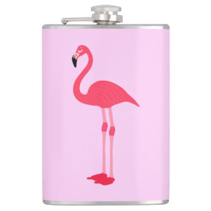 Rosa Flamingo Bird-64305 Flachmann