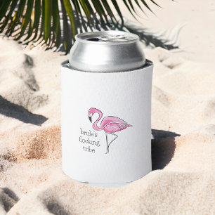 Rosa Flamingo Brides Flocking Tribe   Bachelorette Dosenkühler