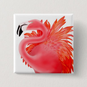 Rosa Flamingo-Button Button