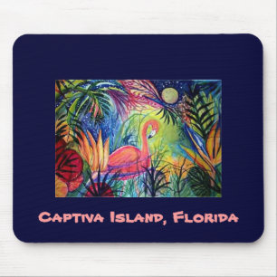 Rosa Flamingo - Captiva Insel, Florida Mousepad