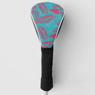 Rosa Flamingo Exotische Vogelliebhaber Palmwedel Golf Headcover