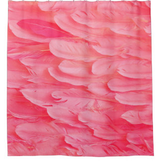 Rosa Flamingo Feathersflamingo, Feder, Rosa, Textu Duschvorhang