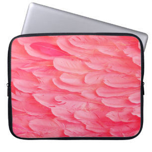 Rosa Flamingo Feathersflamingo, Feder, Rosa, Textu Laptopschutzhülle