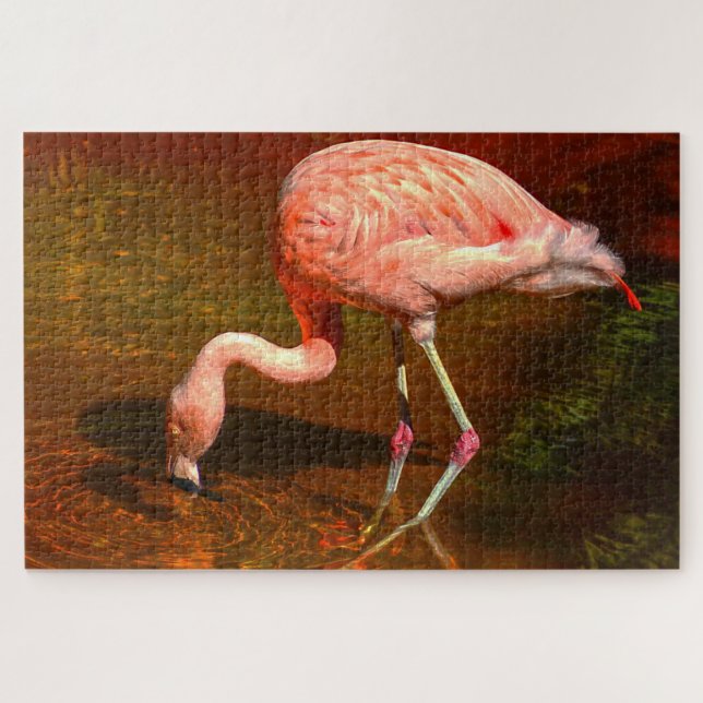 Rosa Flamingo Florida. (Horizontal)