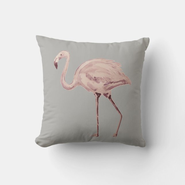 Rosa Flamingo Florida Außenwirbelkissen Kissen (Vorderseite)