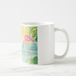 Rosa Flamingo-Florida-Kunst Kaffeetasse