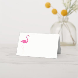 Rosa Flamingo geklappte Platzkarten