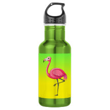 Rosa Flamingo im Cartoon-Stil