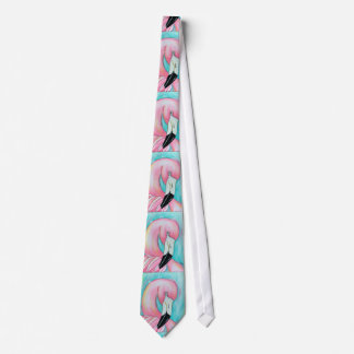 Rosa Flamingo Krawatte