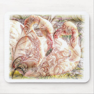 Rosa Flamingo-Kunst Mousepad