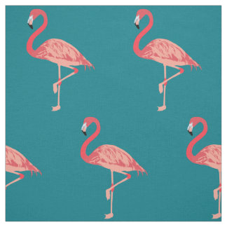 Rosa Flamingo Kunstwerk Stoff