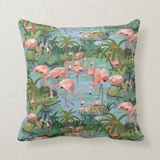 Rosa Flamingo-Lagune-Farbe durch Zahl-Wurfs-Kissen Kissen