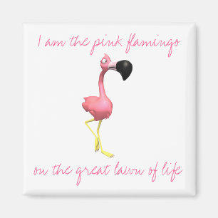 Rosa Flamingo-Magnet Magnet