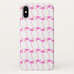 Rosa Flamingo-Muster iPhone X Hülle