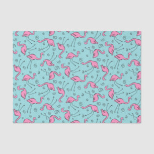Rosa Flamingo-Muster Seidenpapier
