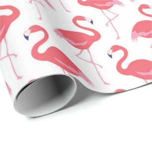 Rosa Flamingo Muster Strandverpackungspapier Geschenkpapier