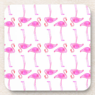Rosa Flamingo-Muster Untersetzer