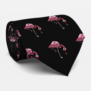 Rosa Flamingo-Muster Weinliebhaber Süß Krawatte