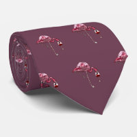 Rosa Flamingo-Muster Weinliebhaber Süß