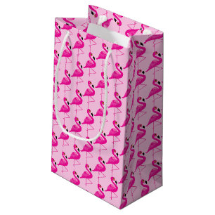 Rosa Flamingo, Muster wiederholen rosa Geschenktüt Kleine Geschenktüte