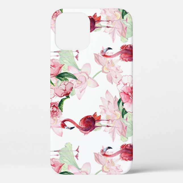 Rosa Flamingo: Nahtloses Muster Elegance Case-Mate iPhone Hülle (Rückseite)
