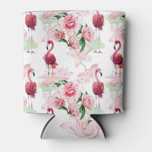 Rosa Flamingo: Nahtloses Muster Elegance Dosenkühler