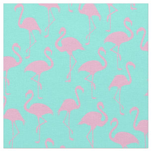 Rosa Flamingo Niedlich tropisches Druckwerk Stoff