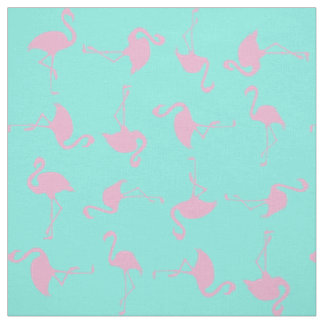 Rosa Flamingo Niedliche tropische Druckstoffe Stoff