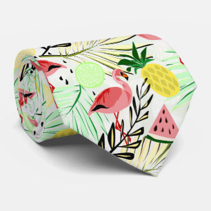 Rosa Flamingo, Obst Krawatte