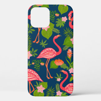 Rosa Flamingo-Ornament auf einem türkisfarbenen St Case-Mate iPhone Hülle