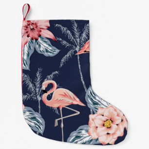 Rosa Flamingo, Palmen, Rose, orchide Blume, le Kleiner Weihnachtsstrumpf