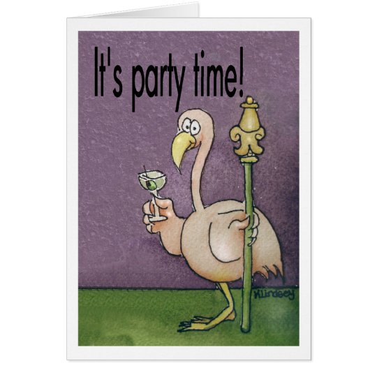 Rosa Flamingo-Party Einladungen laden Karte ein