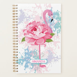 Rosa Flamingo Personalisiertes Design Planer