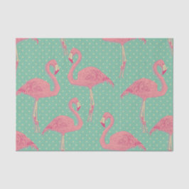 Rosa, Flamingo, Polka Punkt, aquamarin, Pfirsich, Seidenpapier