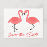 Rosa Flamingo Save The Date Verlobungs Hochzeit